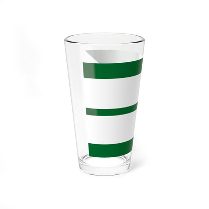 Air Force rank flag of Wing Commander of the Kingdom of Egypt (Egypt) Pint Glass 16oz