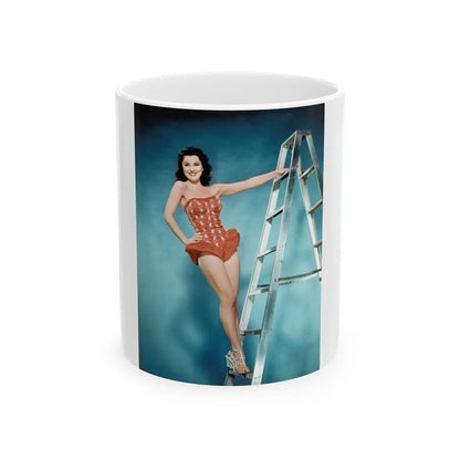 Debra Paget #259 5 (Vintage Female Icon) White Coffee Mug-11oz-Go Mug Yourself