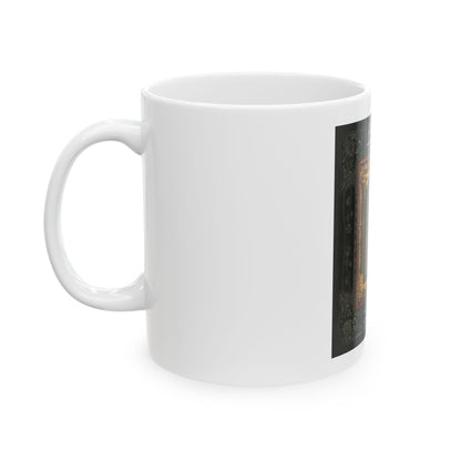 Unidentified Soldier In Confederate First Lieutentant Frock Coat (U.S. Civil War) White Coffee Mug