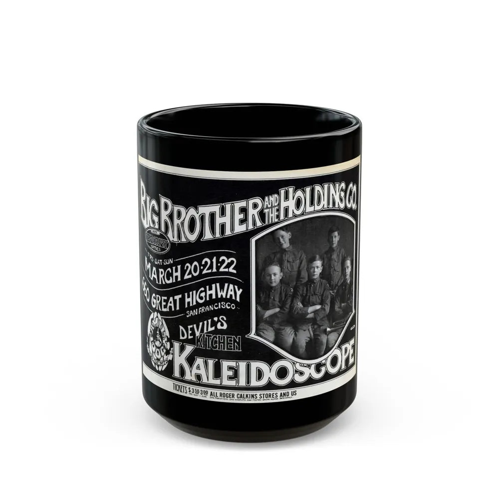 Kaleidoscope - 1970 (Music Poster) Black Coffee Mug-15oz-Go Mug Yourself