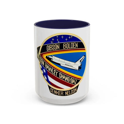 STS 61 c (NASA) Accent Coffee Mug-15oz-Navy-Go Mug Yourself