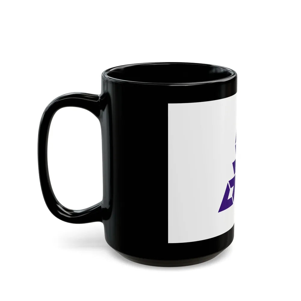 Flag of Fukuoka City Japan - Black Coffee Mug-Go Mug Yourself