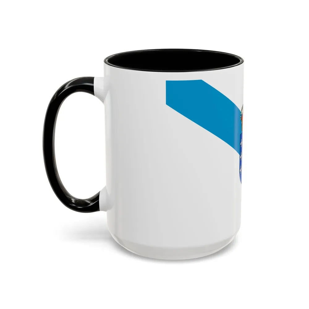 Flag of Galicia Spain - Accent Coffee Mug-Go Mug Yourself