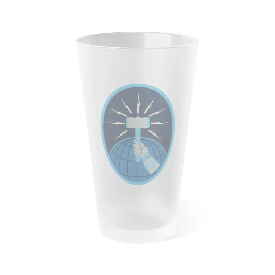392 Combat Training Squadron (U.S. Space Force) Frosted Pint Glass 16oz Default Title - Go Mug Yourself