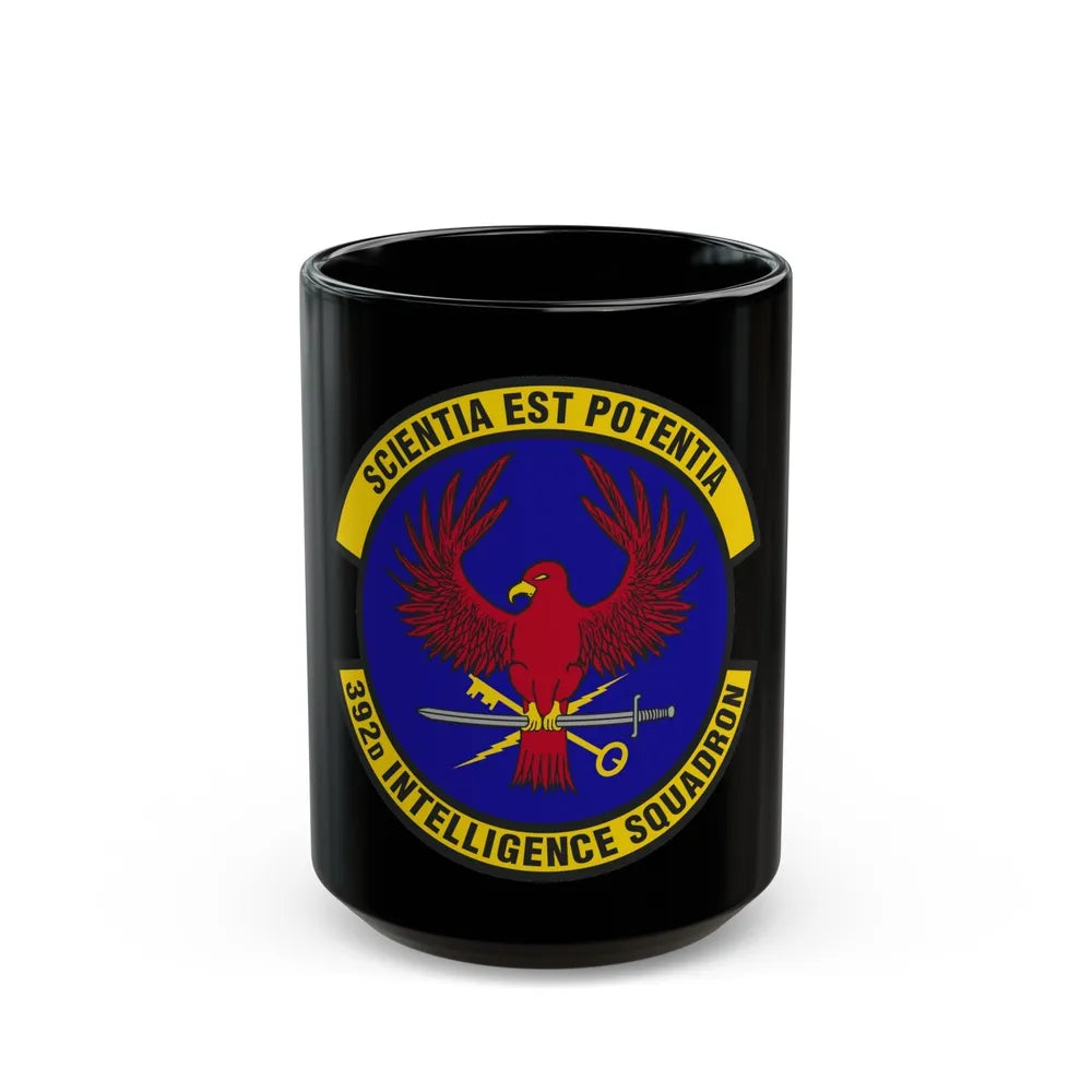 392 Intelligence Squadron ACC (U.S. Air Force) Black Coffee Mug-15oz-Go Mug Yourself