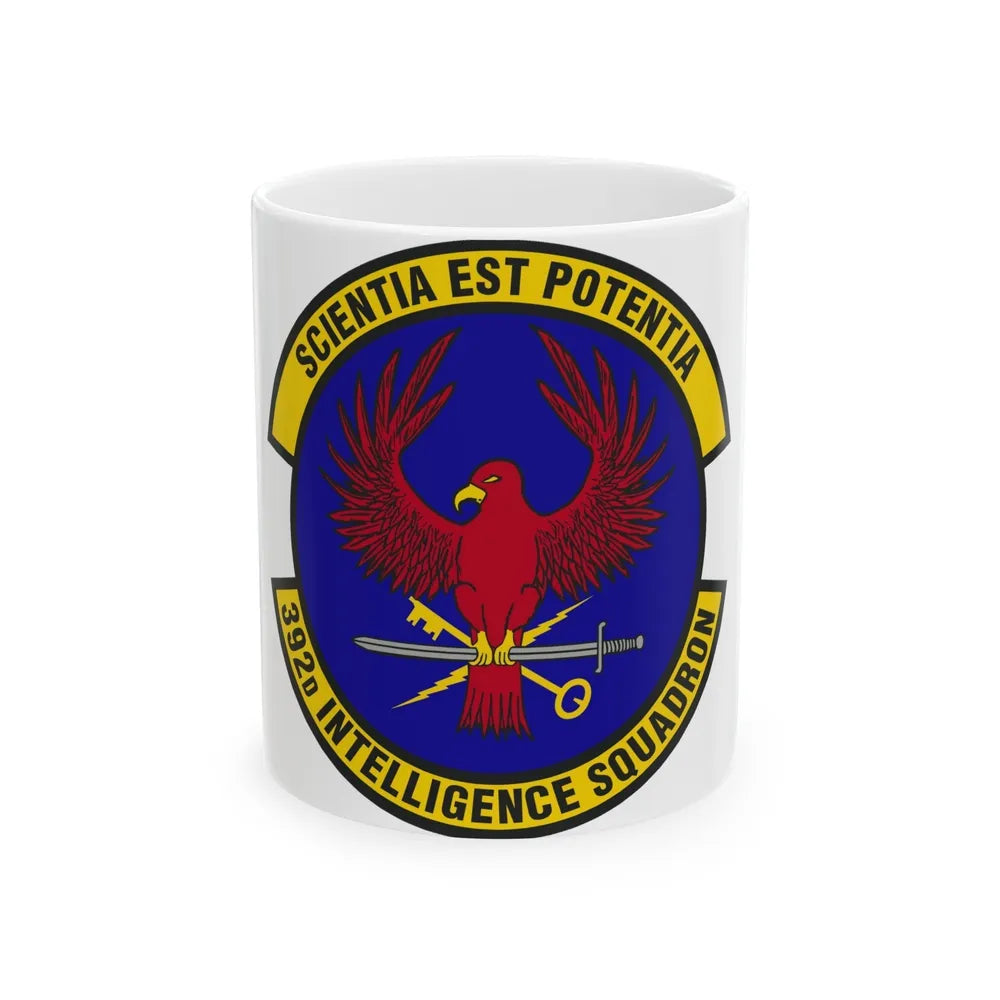 392 Intelligence Squadron ACC (U.S. Air Force) White Coffee Mug-11oz-Go Mug Yourself