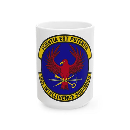 392 Intelligence Squadron ACC (U.S. Air Force) White Coffee Mug-15oz-Go Mug Yourself