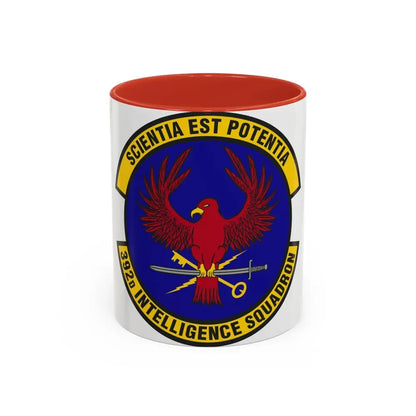 392 Intelligence Squadron ACC (U.S. Air Force) Accent Coffee Mug 11oz Red - Go Mug Yourself