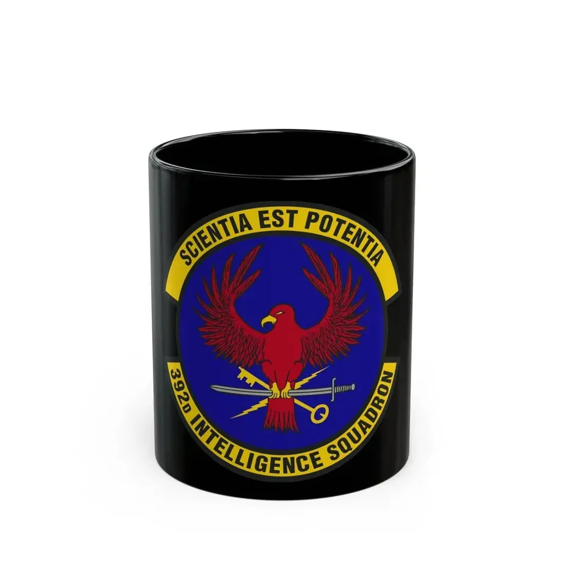 392 Intelligence Squadron ACC (U.S. Air Force) Black Coffee Mug 11oz - Go Mug Yourself