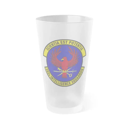 392 Intelligence Squadron ACC (U.S. Air Force) Frosted Pint Glass 16oz 16oz Frosted - Go Mug Yourself
