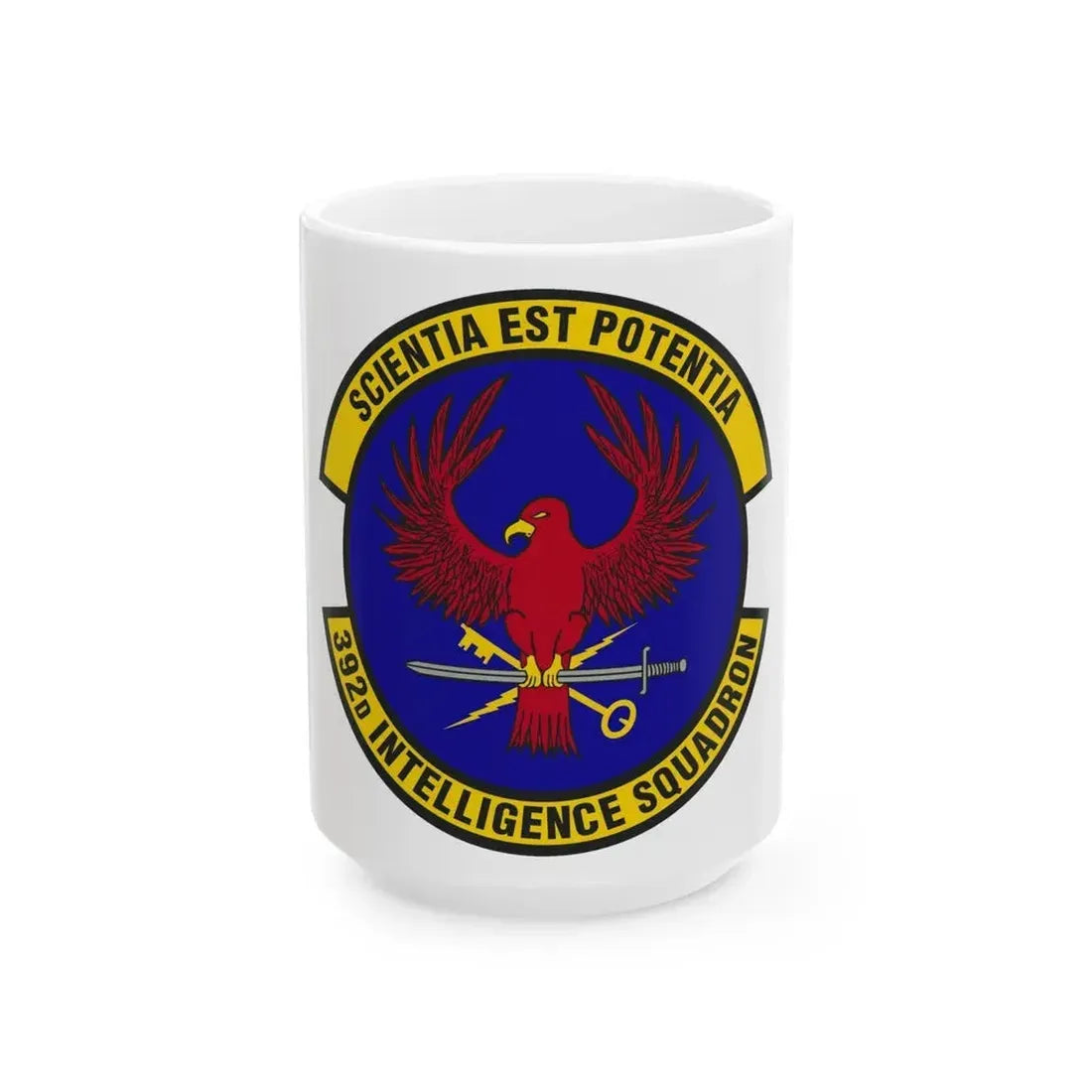 392 Intelligence Squadron ACC (U.S. Air Force) White Coffee Mug 15oz - Go Mug Yourself