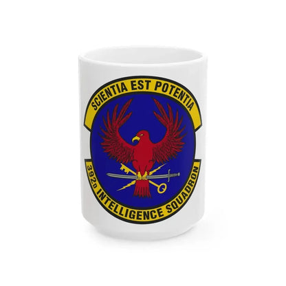 392 Intelligence Squadron ACC (U.S. Air Force) White Coffee Mug 15oz - Go Mug Yourself