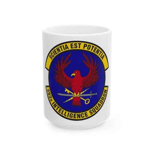 392 Intelligence Squadron ACC (U.S. Air Force) White Coffee Mug 15oz - Go Mug Yourself