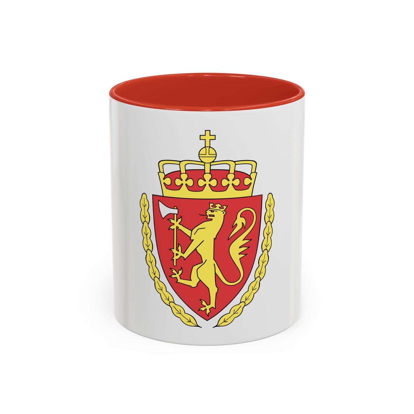 Coat of arms of the Norwegian Customs Service - Accent Coffee Mug