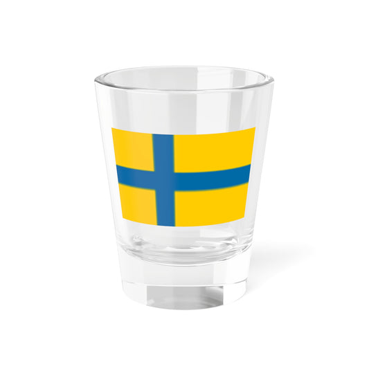 Bandera de Gotland (Sweden) Shot Glass 1.5oz