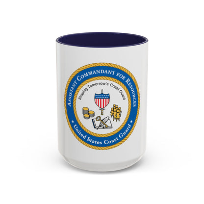 USCG Asst Commandant for Resources (U.S. Coast Guard) Accent Coffee Mug