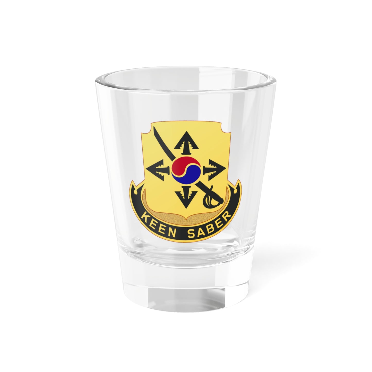 Verre à liqueur du 145e régiment de cavalerie (armée américaine) 1,5 oz