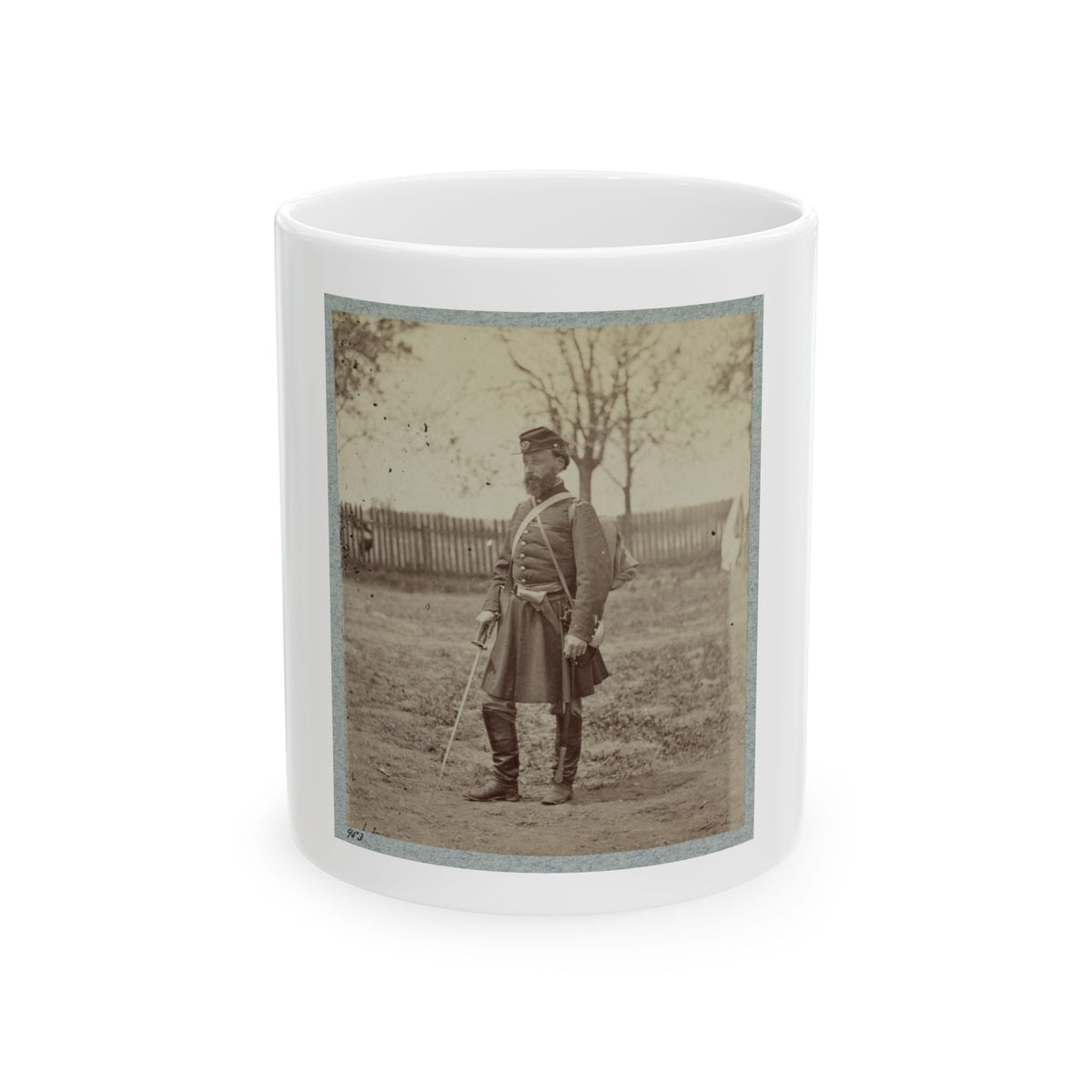 7th New York State Militia, Camp Cameron, D.C., 1861. (U.S. Civil War) White Coffee Mug