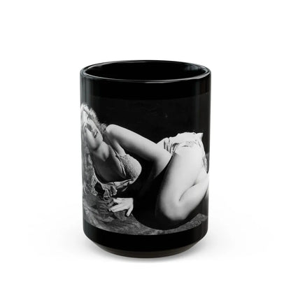 Fay Wray #35 (Vintage Female Icon) Black Coffee Mug-15oz-Go Mug Yourself