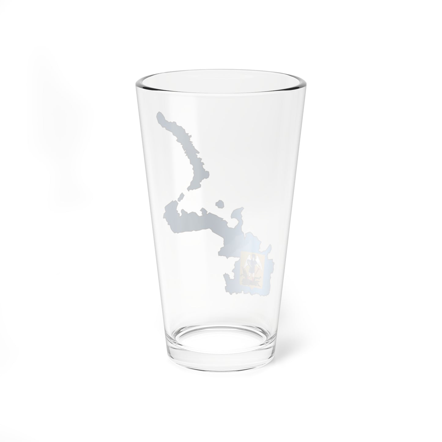 Flag-map of Arkhangelsk Oblast (Russia) Pint Glass 16oz