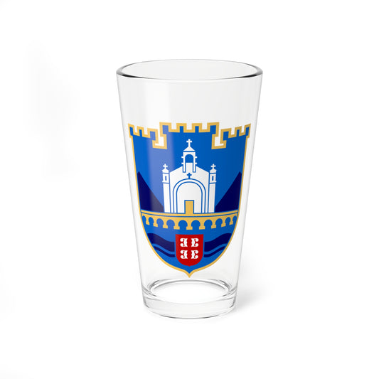 Višegrad grb (Bosnia and Herzegovina) (Coat of Arms) Pint Glass 16oz