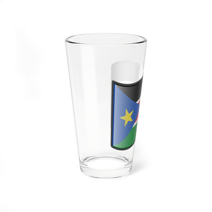 Nuvola South Sudan flag (South Sudan) Pint Glass 16oz