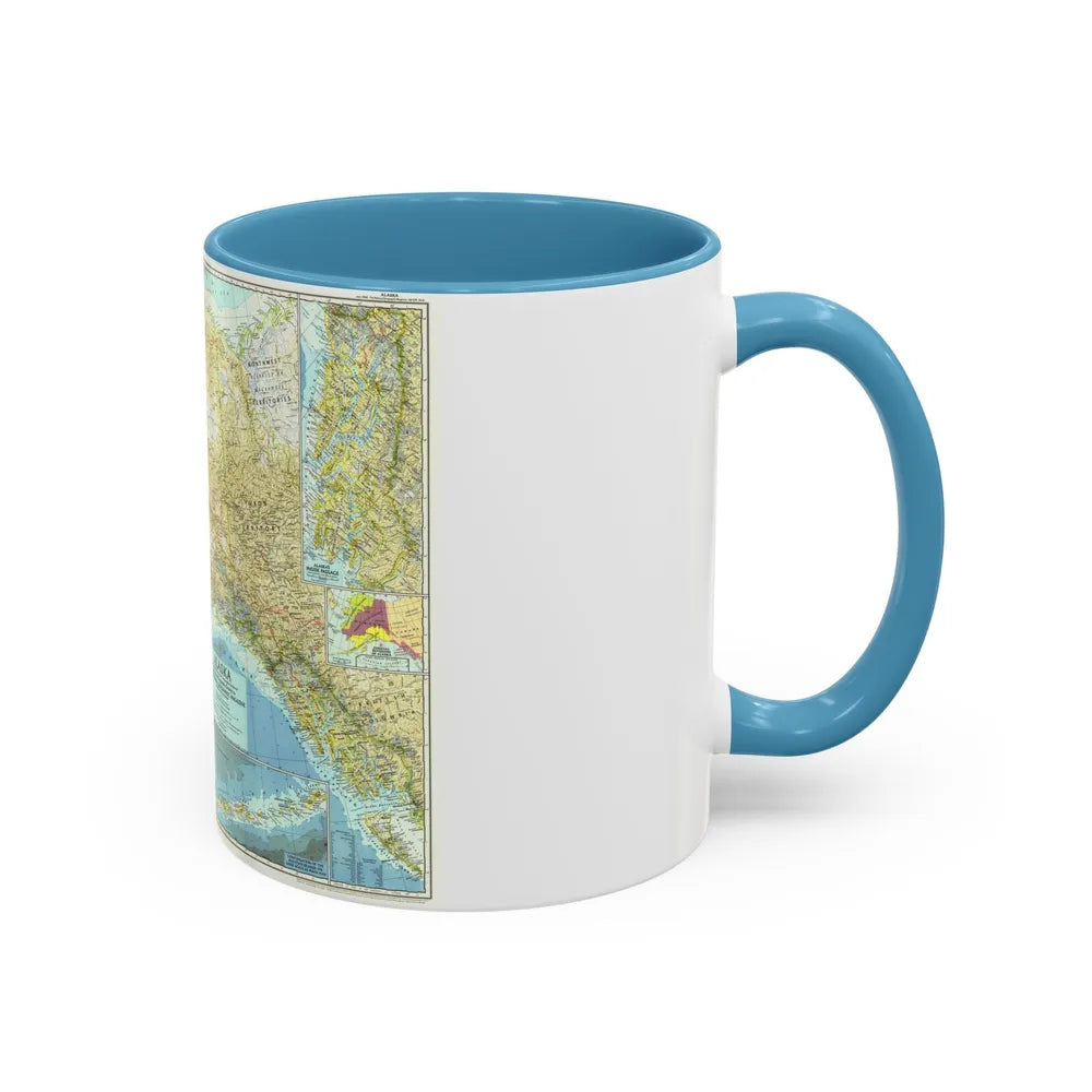 USA - Alaska (1956) (Map) Accent Coffee Mug-Go Mug Yourself