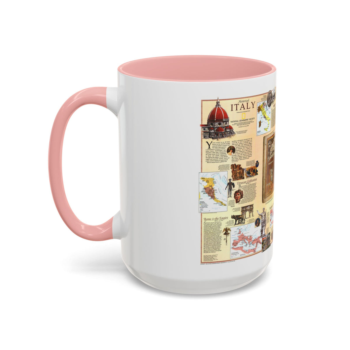 Italy - Historical (1995) (Map) Accent Coffee Mug