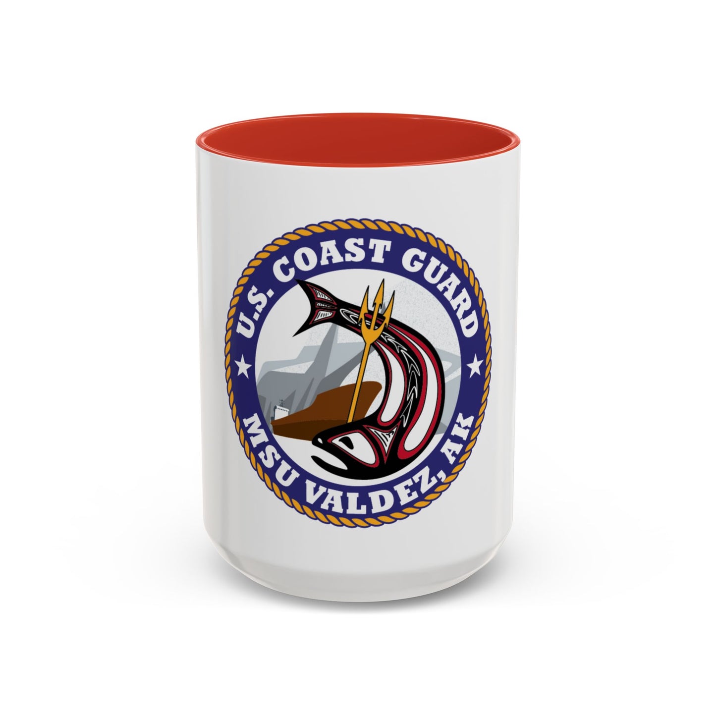 USCG MSU Valdez AK (U.S. Coast Guard) Accent Coffee Mug