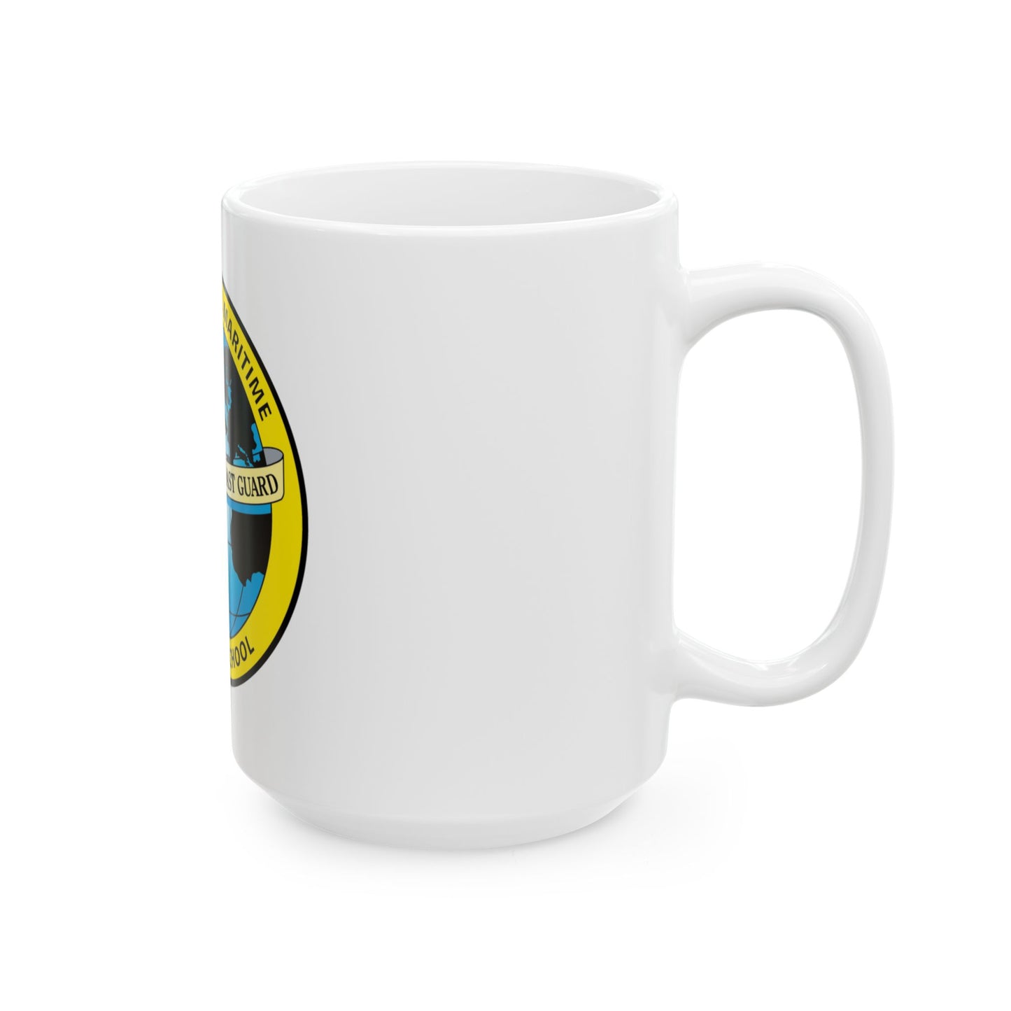 International Maritime Officers School USCG (U.S. Coast Guard) White Coffee Mug