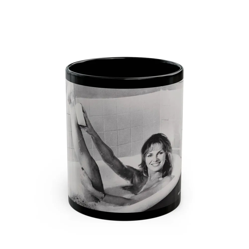 Julie Ege #206 (Vintage Female Icon) Black Coffee Mug-11oz-Go Mug Yourself