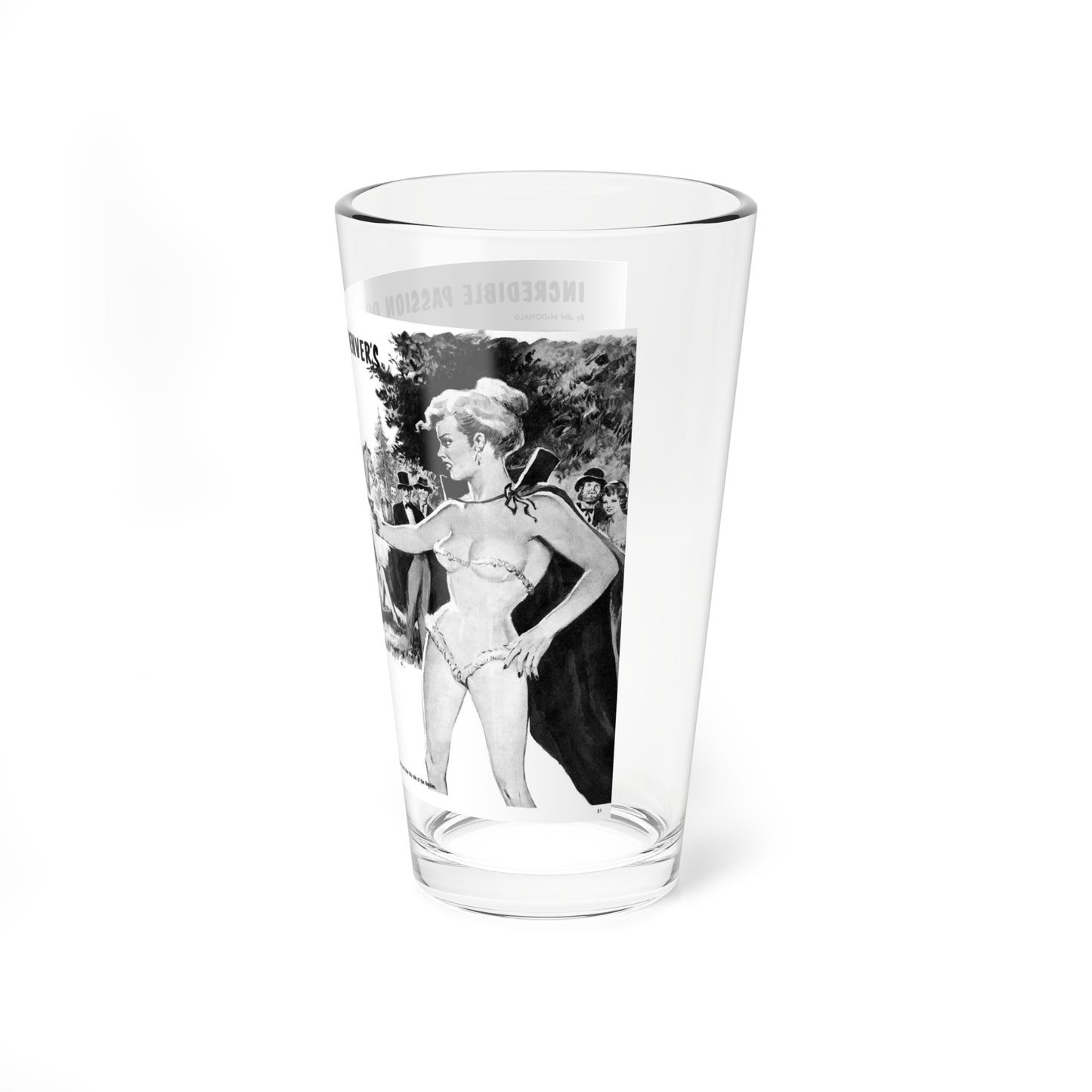 Incredible Passion Duel of Denver's Harlot Queens, Man's Story, September 1963 - Pint Glass 16oz