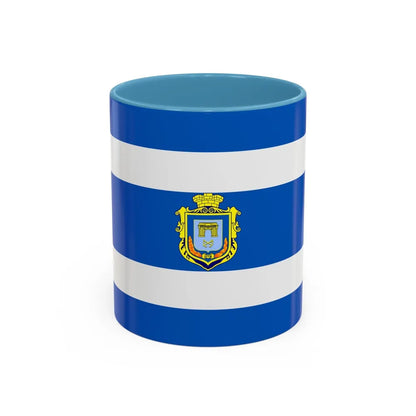 Flag of Kherson Ukraine - Accent Coffee Mug-11oz-Light Blue-Go Mug Yourself