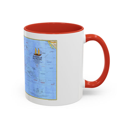 Pacific - Islands of the (1974) (Map) Accent Coffee Mug