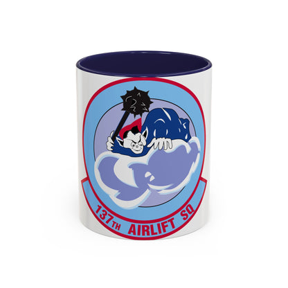 137 Airlift Squadron (U.S. Air Force) Accent Coffee Mug