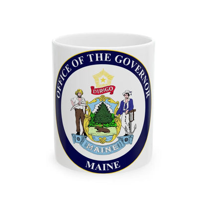 Governor of Maine - White Coffee Mug-11oz-Go Mug Yourself