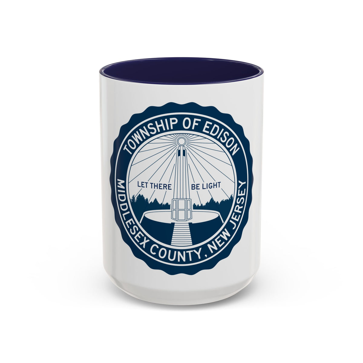 Seal of Edison NJ - Accent Coffee Mug