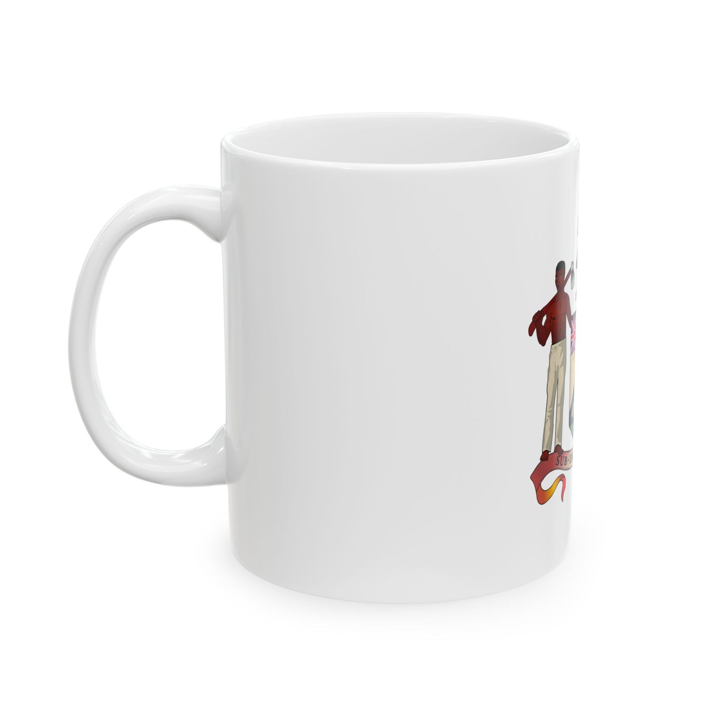 Coat of arms of British Honduras (1907-1967) - White Coffee Mug