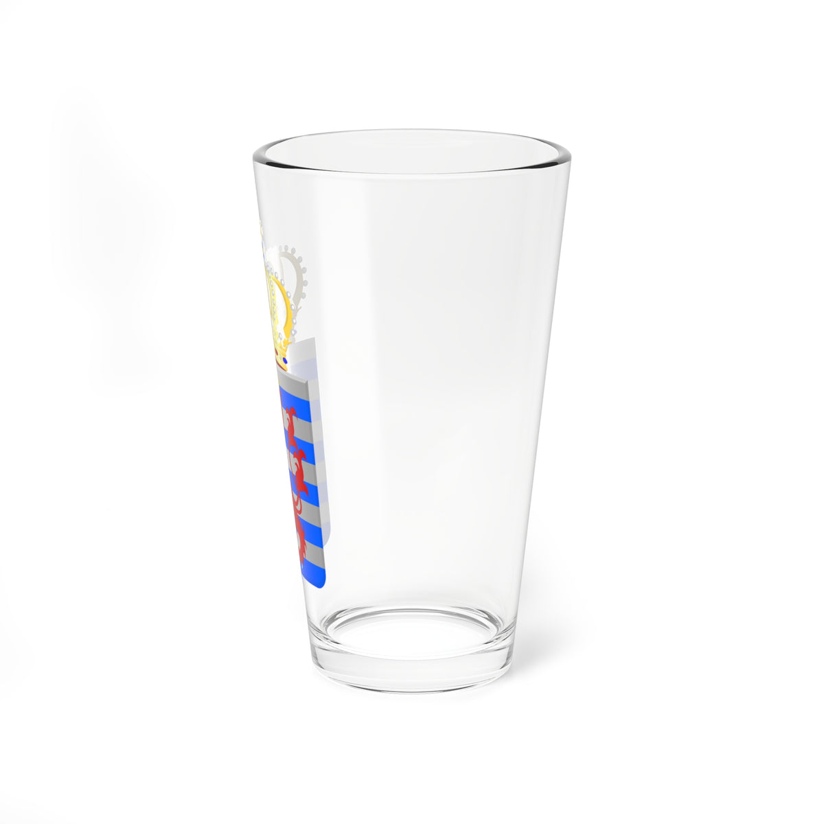 Lesser Coat of arms of Luxembourg (Luxembourg) (Coat of Arms) Pint Glass 16oz