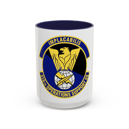 316th Operations Support Squadron (U.S. Air Force) Accent Coffee Mug