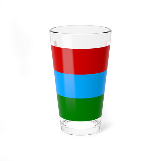 Flag of Karelia (Russia) Pint Glass 16oz