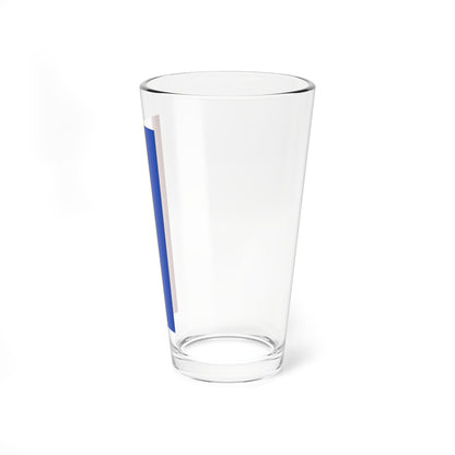Flag red yellow blue 2x5 (Germany) Pint Glass 16oz
