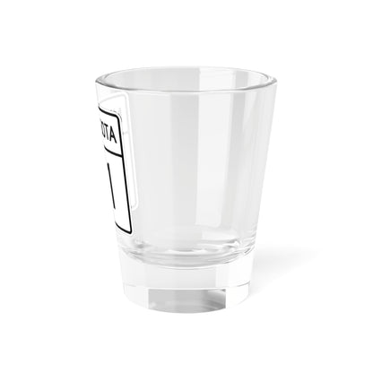 MN-21 1948 (Minnesota) (Road Sign) Shot Glass 1.5oz