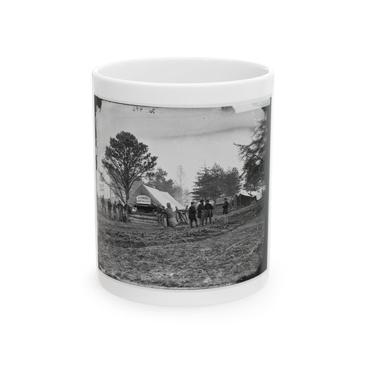 Brandy Station, Virginia. Tent Of A. Foulke, Sutler, 1st Brigade, Horse Artillery (U.S. Civil War) White Coffee Mug