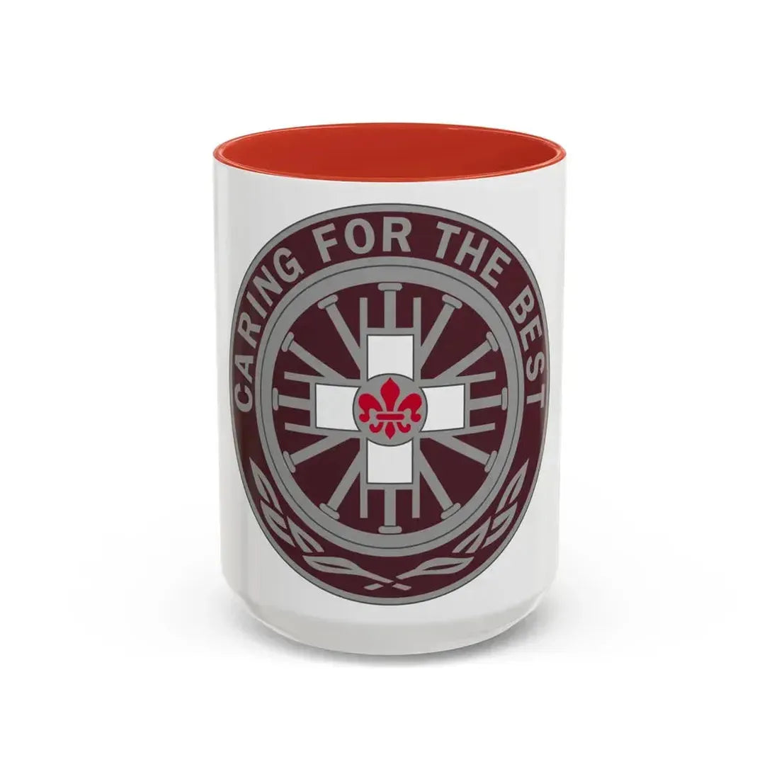 396 Field Hospital (U.S. Army) Accent Coffee Mug 15oz Red - Go Mug Yourself