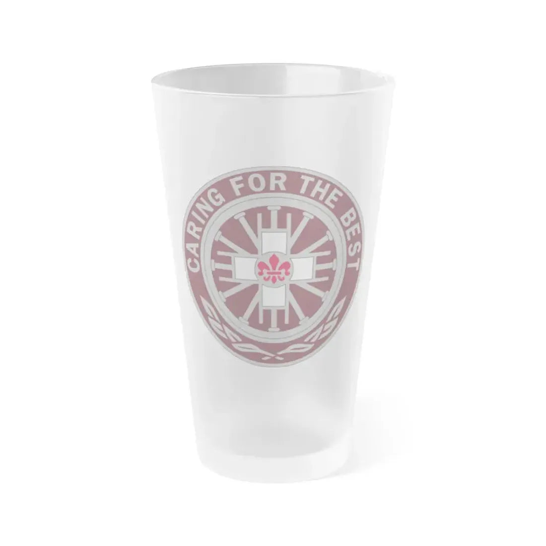 396 Field Hospital (U.S. Army) Frosted Pint Glass 16oz Default Title - Go Mug Yourself