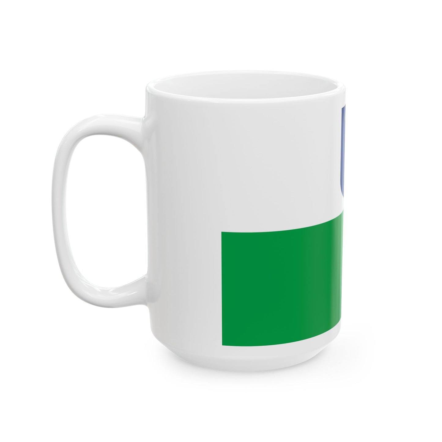 Flag of Petseri County Estonia - White Coffee Mug