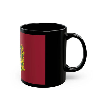 Flag of Bryansk Oblast Russia - Black Coffee Mug-Go Mug Yourself