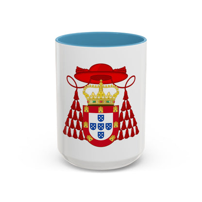 Ornamented Royal Coat of Arms of Cardinal Henry I of Portugal - Accent Coffee Mug