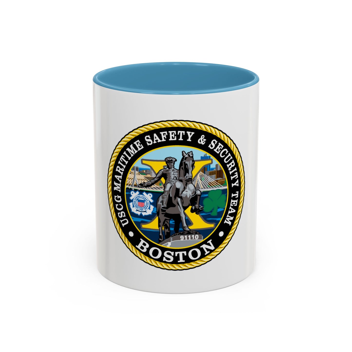 USCG Maritime Safety & Sec Team MSST Boston (U.S. Coast Guard) Accent Coffee Mug